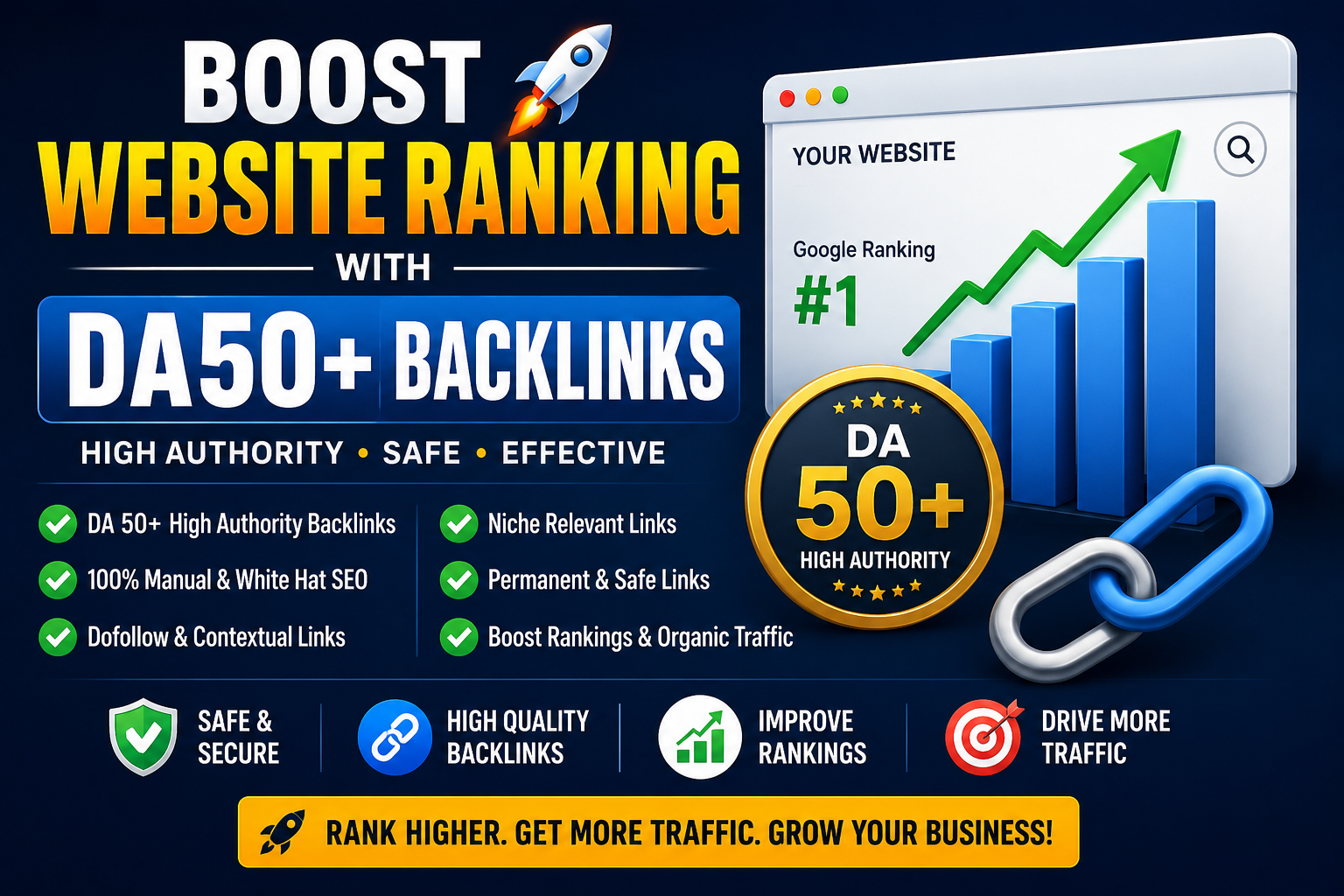 I will do Boost Website Ranking with High-Quality SEO...
