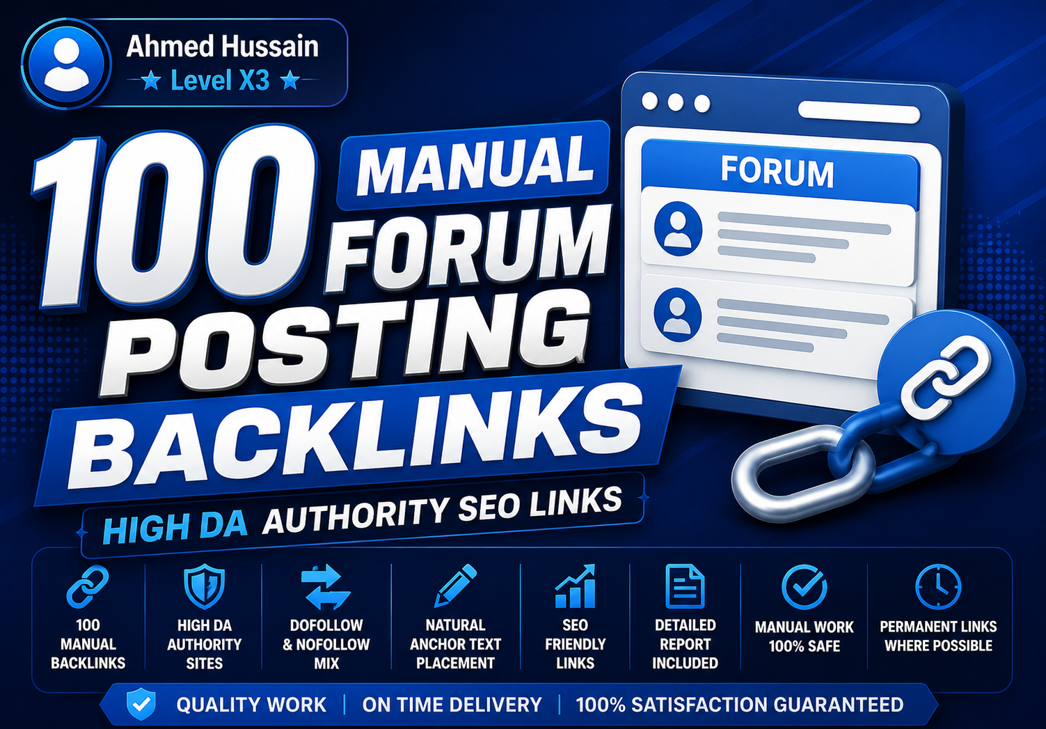 Do Create 100 Manual Forum Posting Backlinks High DA ...