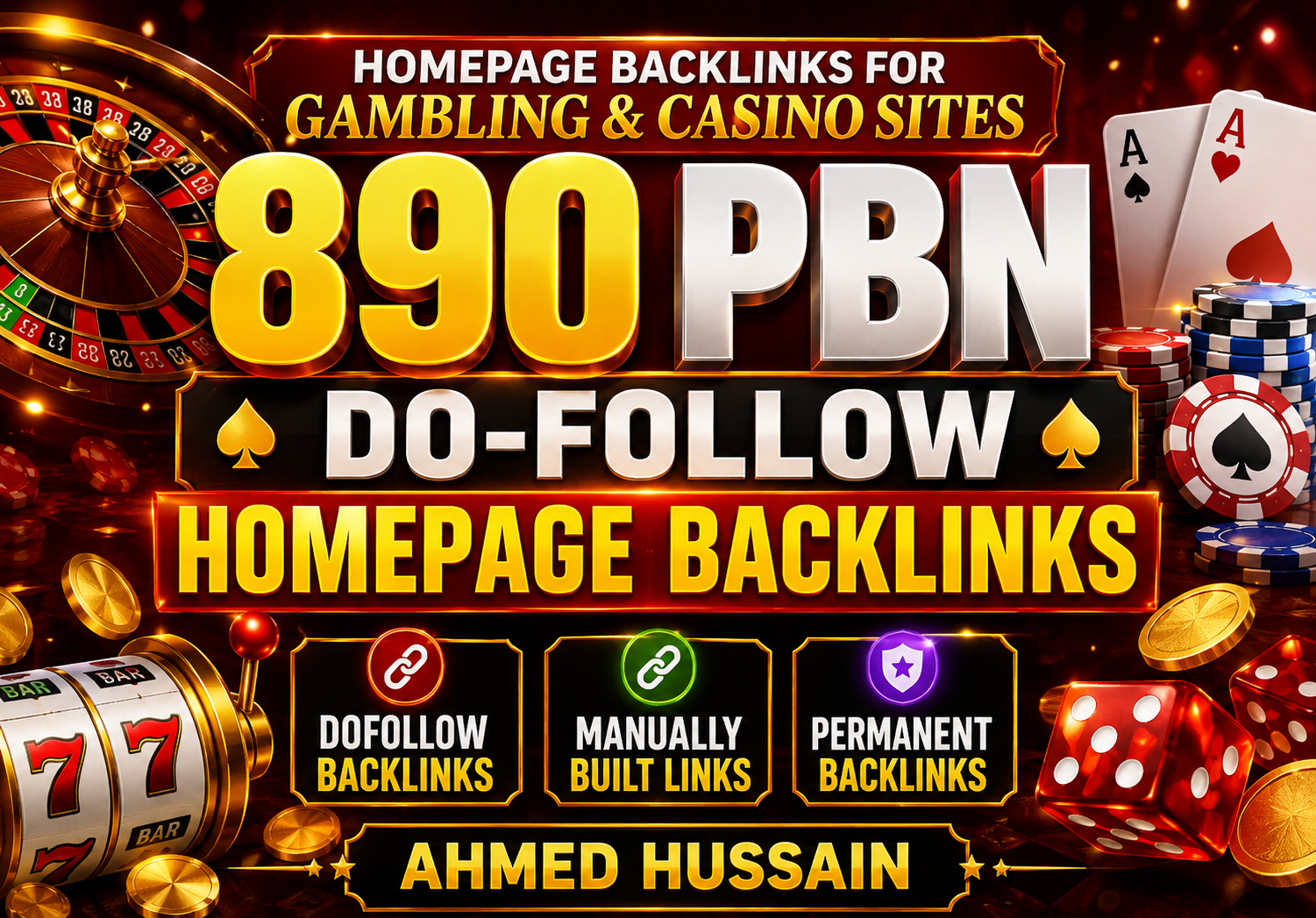 Rank 1 with 890 Premium PBN Do-Follow Homepage Backli...