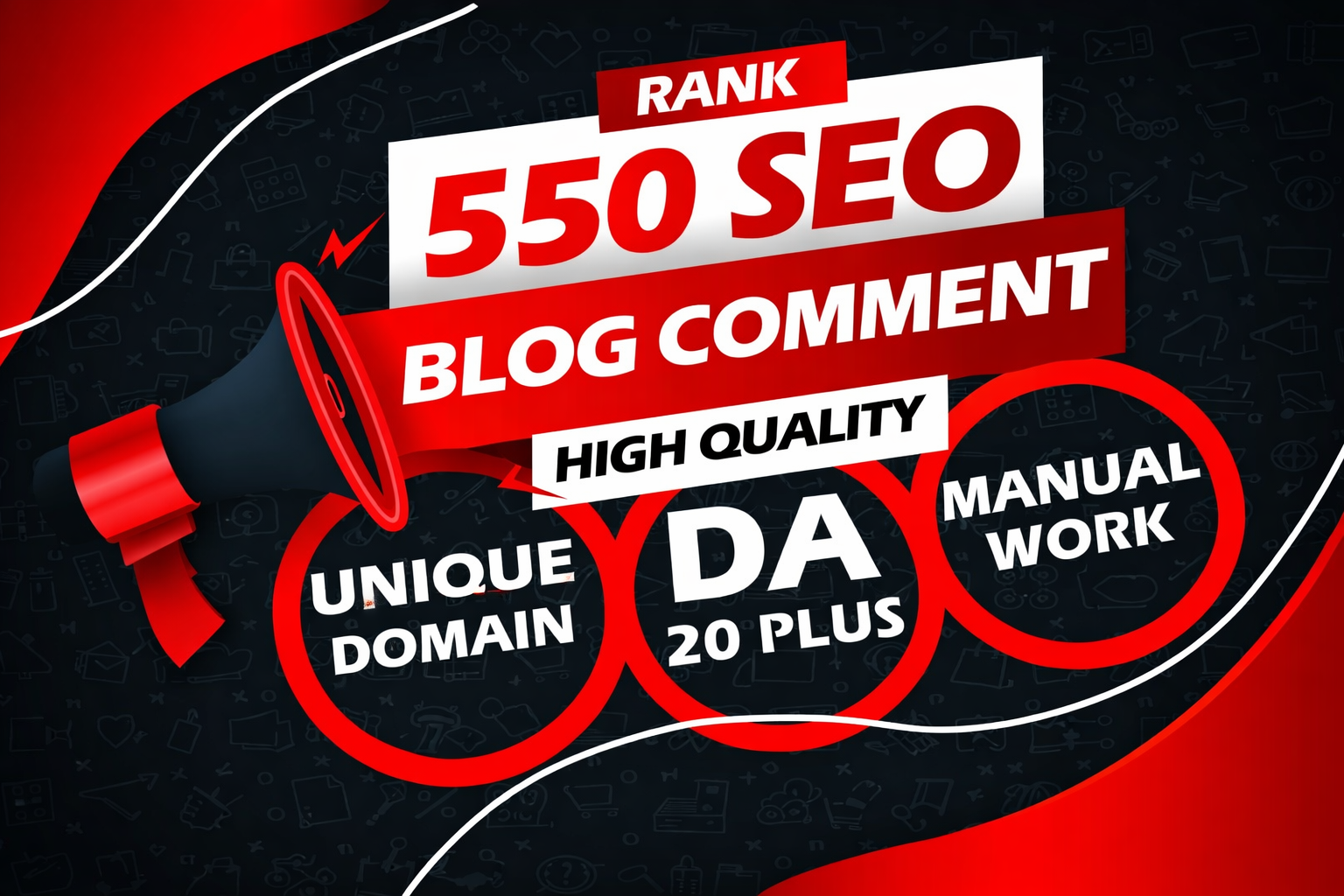 I will Manual Unique 550 High Quality Blog Comments S...