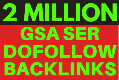 2M GSA ser Backlinks, Ranking your website