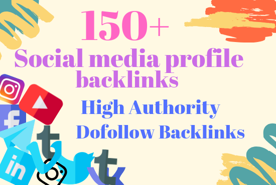 I will do 100 social media profile, profiles SEO back...