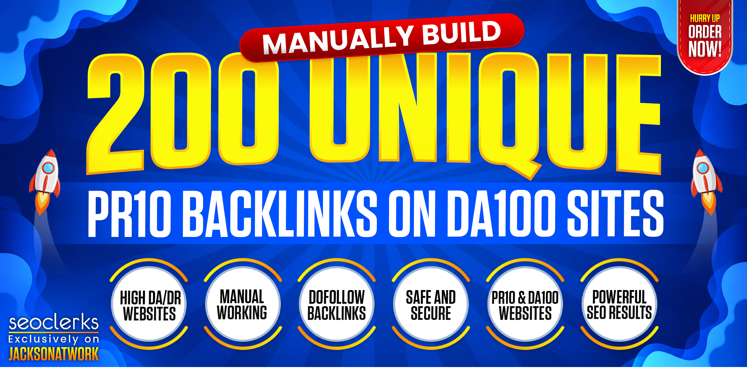 Manually Build 200 Unique PR10 Backlinks on DA100 Sites for Powerful SEO Results!