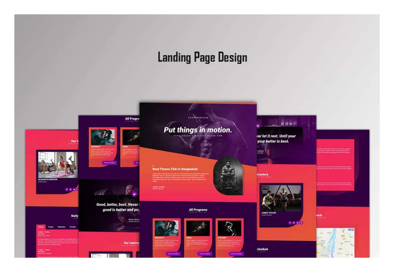 I will create stunning landing page design.