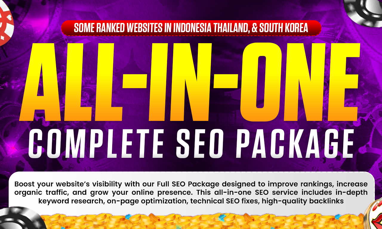 All-in-One Complete SEO Package Casino & Betting Rank Website 
