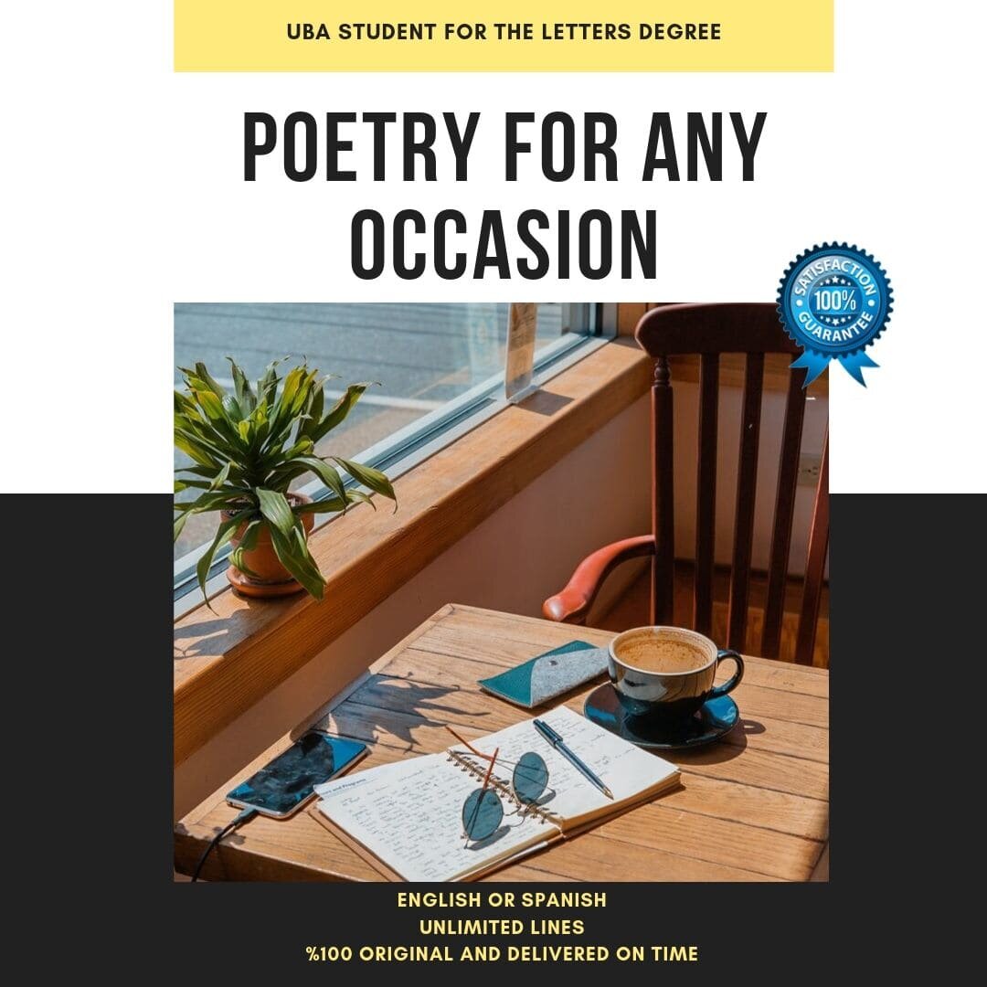 I will create original and creative poetry for any oc...