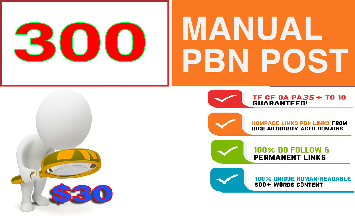 Build 300+ Backlink and 30+ Da 300+PA DOFOLLOW and Ho...