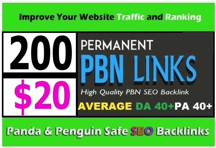 Build 200+ Backlink and 30+ Da 35+ PA DOFOLLOW and Ho...