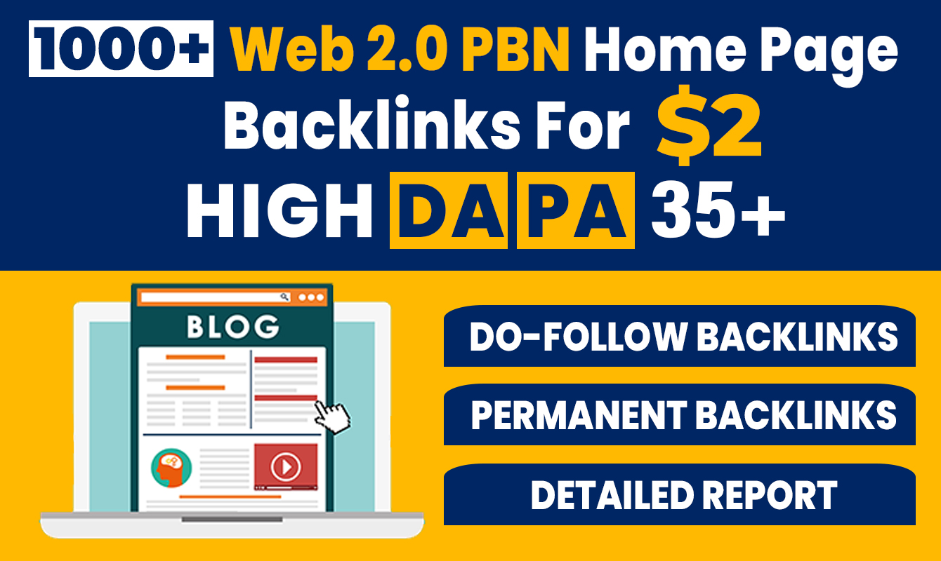 Create 1000+ High Quality Web 2.0 Contextual Permanent Backlinks