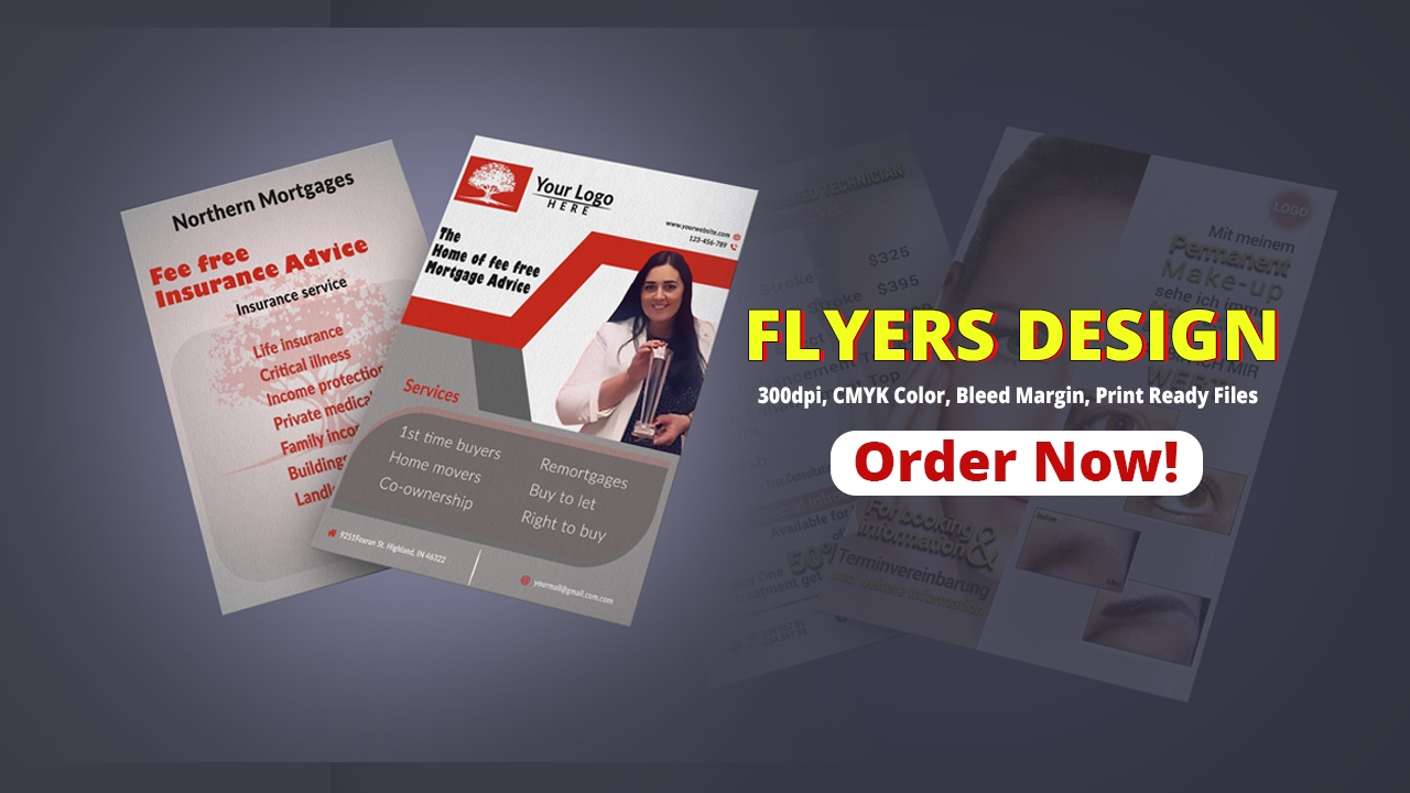 Get amazing FLYER, BROCHURES design 