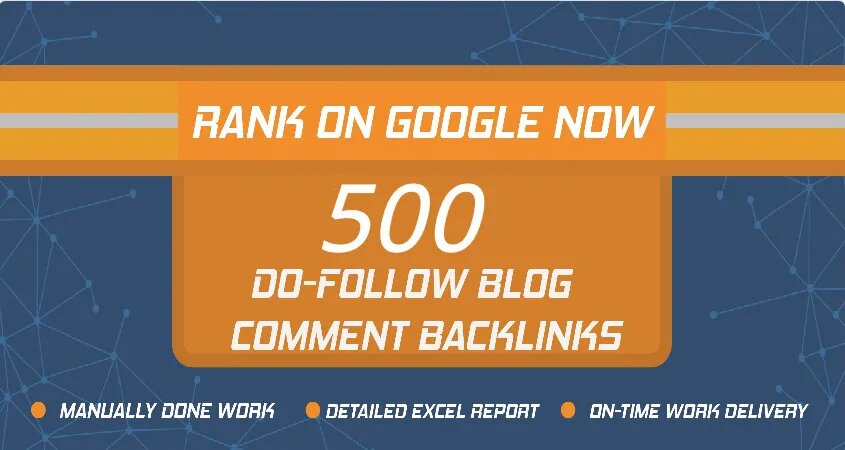 I will create 500 dofollow quality blog comment backlinks