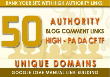 I will do 50 unique domain da 40+