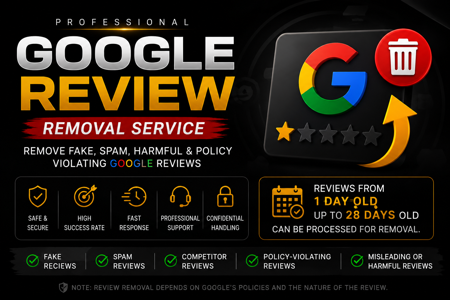Google Review Removal Expert Fake & Spam Review R...