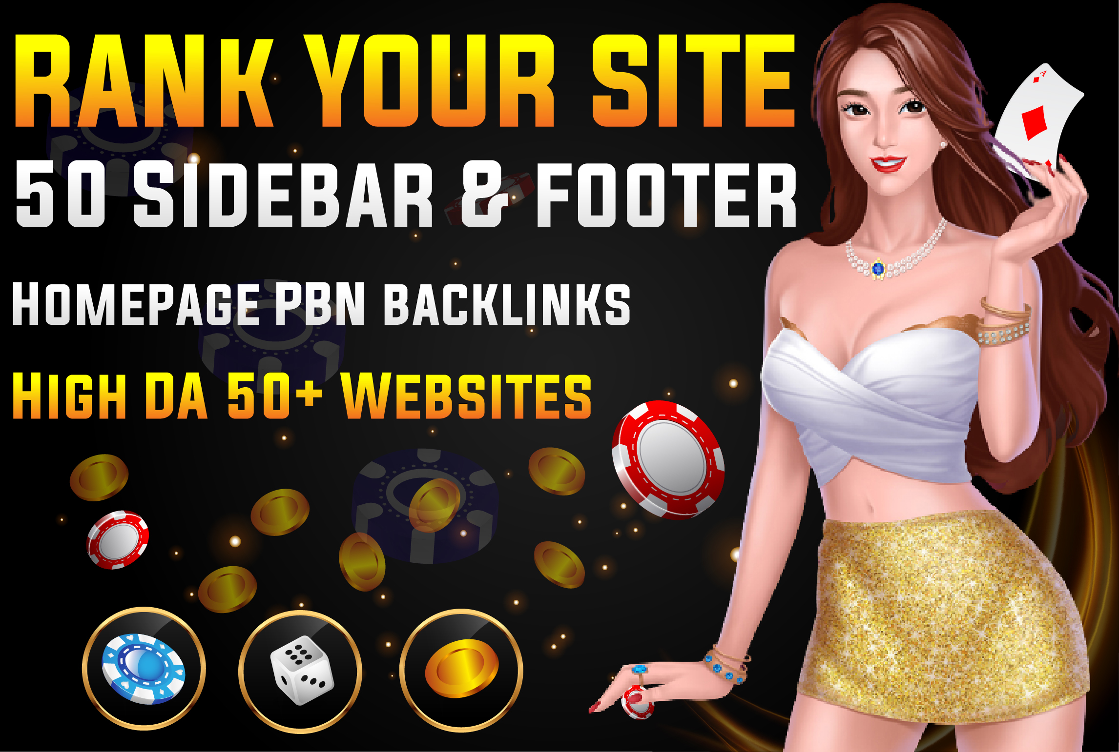 50 Permanent Sidebar-blogroll-footer PBN Backlinks - DA 50+ Dofollow Websites