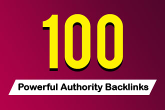 100 High Authority DA 40+ Manual Dofollow Backlinks f...