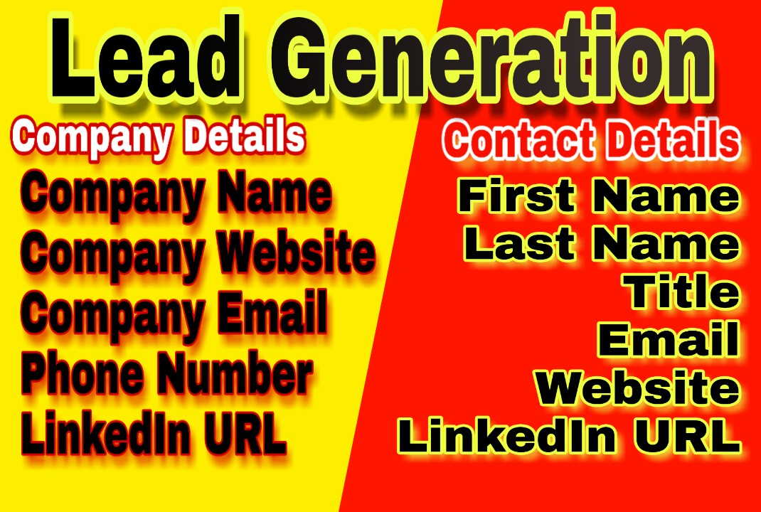 I will do lead generation and email list building
