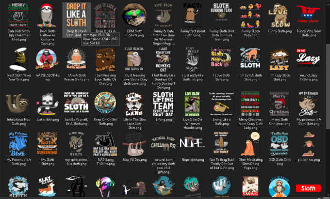 approx 4,500 png animal niche designs