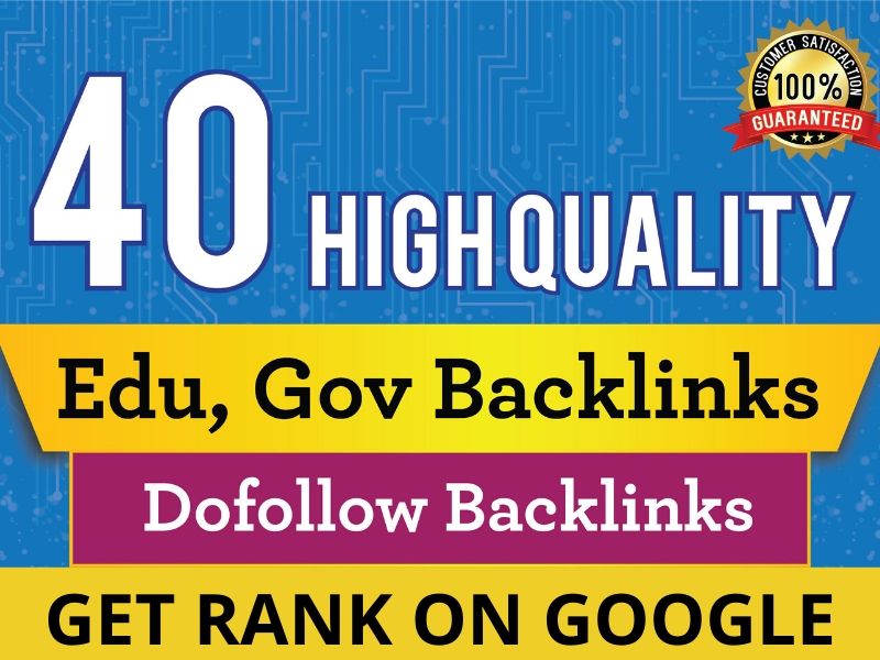 I will create 40 high da backlinks edu gov sites manu...