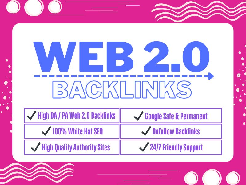 Premium 50 High DA/DR Web 2.0 Backlinks That Skyrocket Rankings