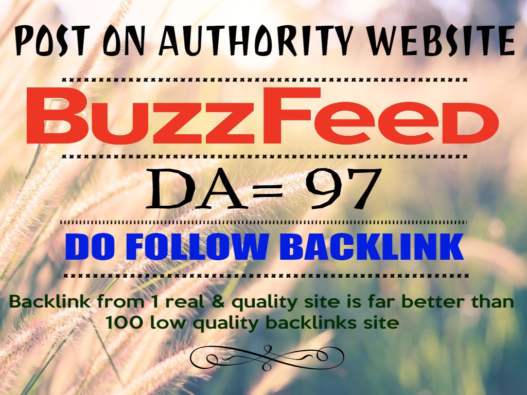 Publish YOUR article on BuzzFeed. com