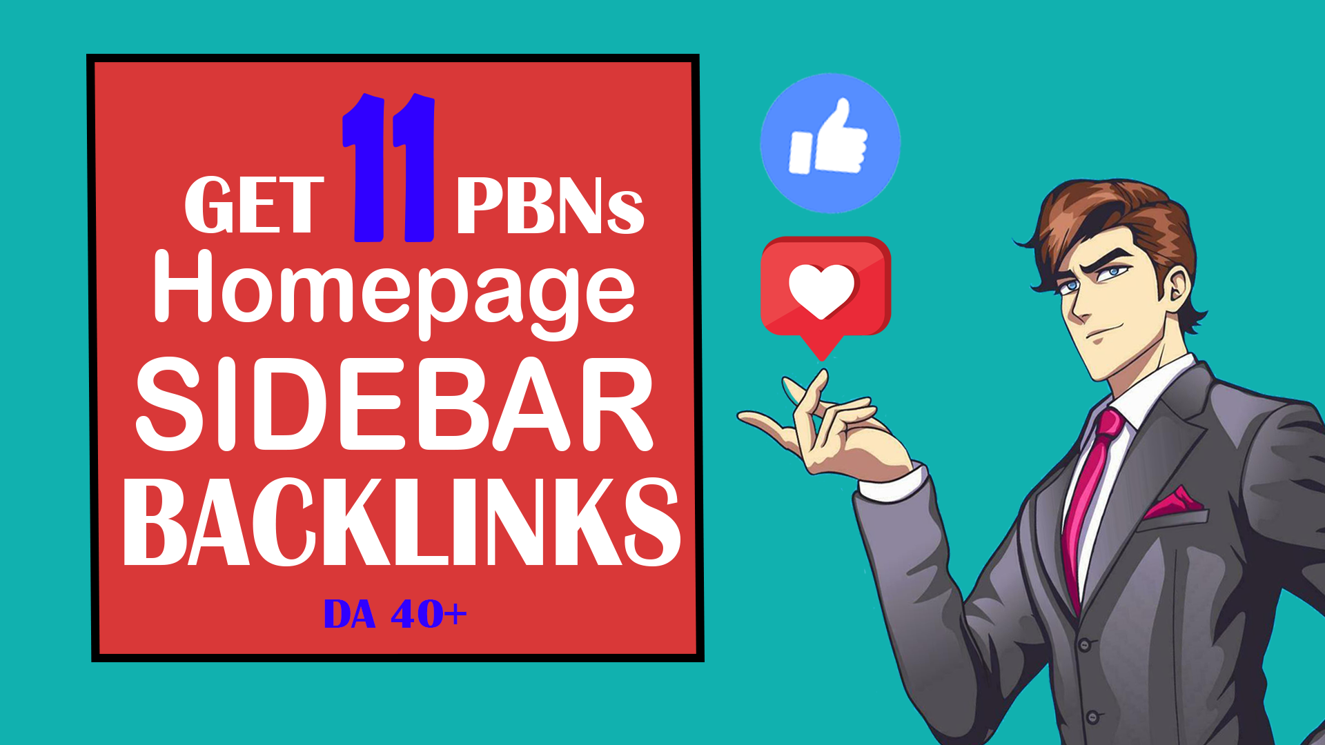 11 Homepage Sidebar/Blogroll PBNs Backlinks DA 40+ (1 Month)
