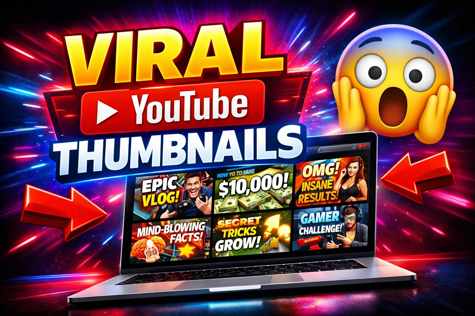I will design a high CTR thumbnail that gets more views