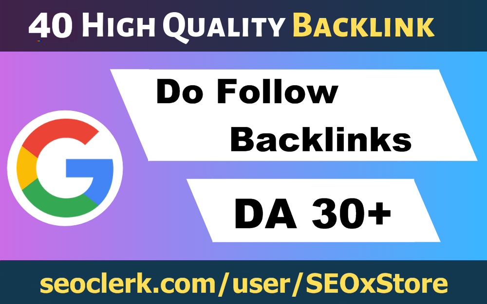 Create 40+ DoFollow High PR1-PR7+ or DA 30+ Highly Au...