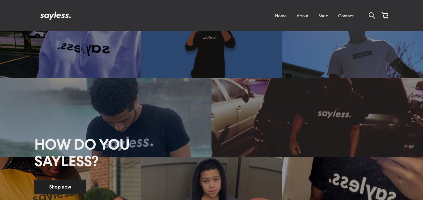 Custom One-Page Website using HTML/CSS/JS