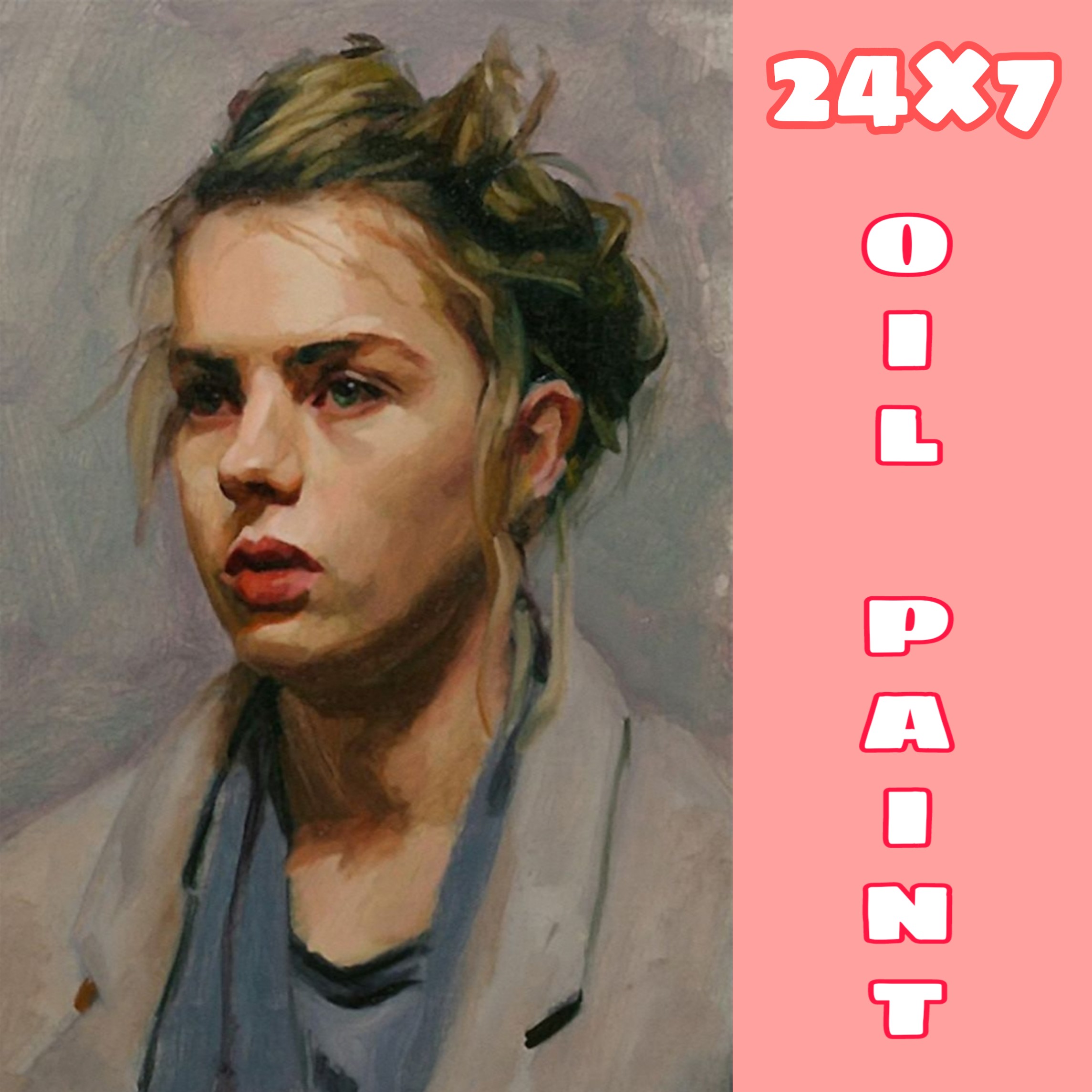 I will make stunning digital oil painting portrait