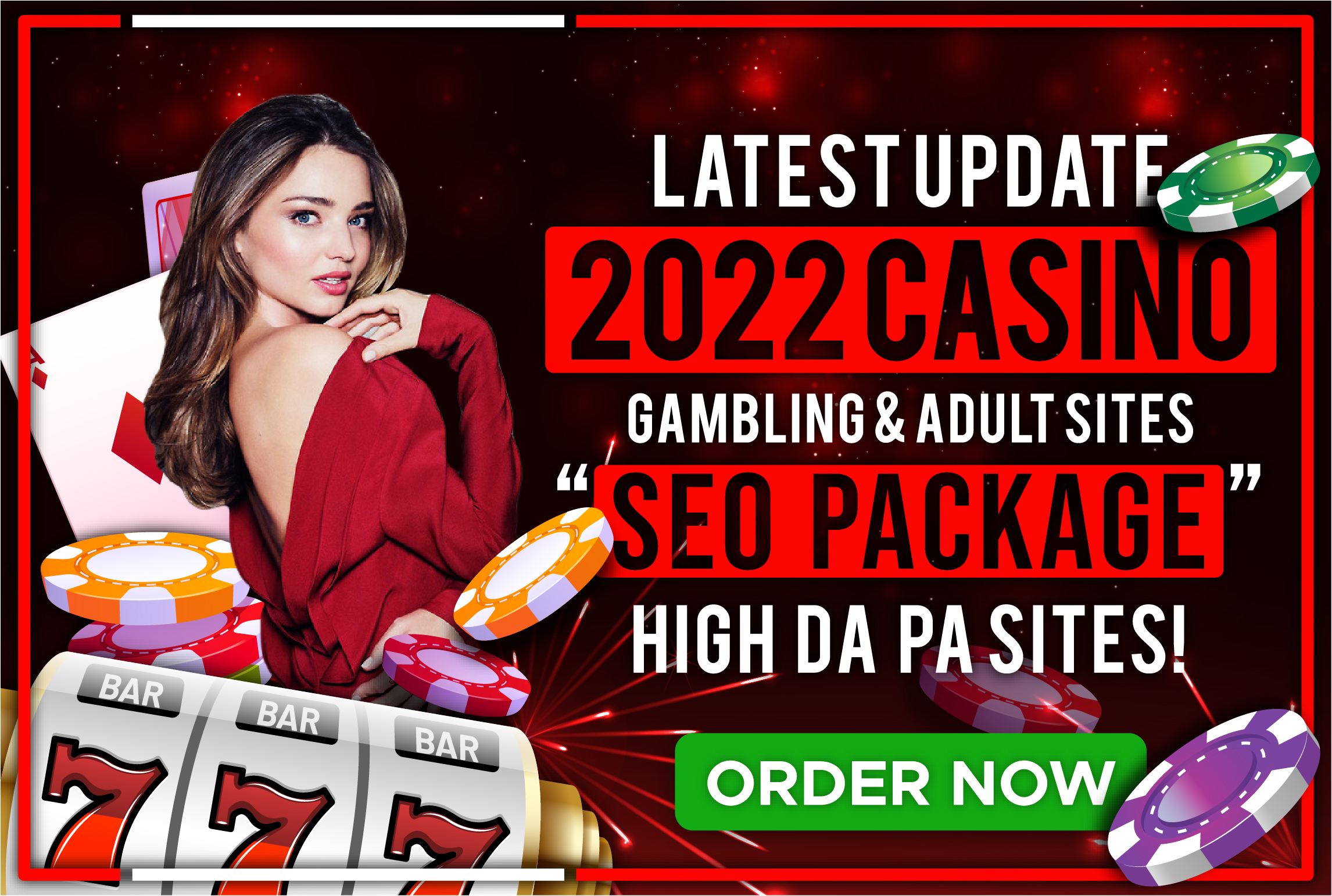 Latest Update 2022 CASINO/GAMBLING/ADULT Sites SEO Package - RANK 1st Page