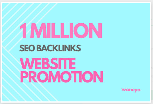 I will do website promotion by 1 million seo backlink...
