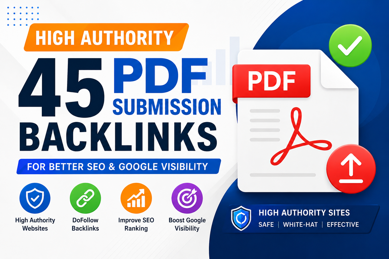 High Authority 45 PDF Submission Backlinks for Better SEO & Google Visibility