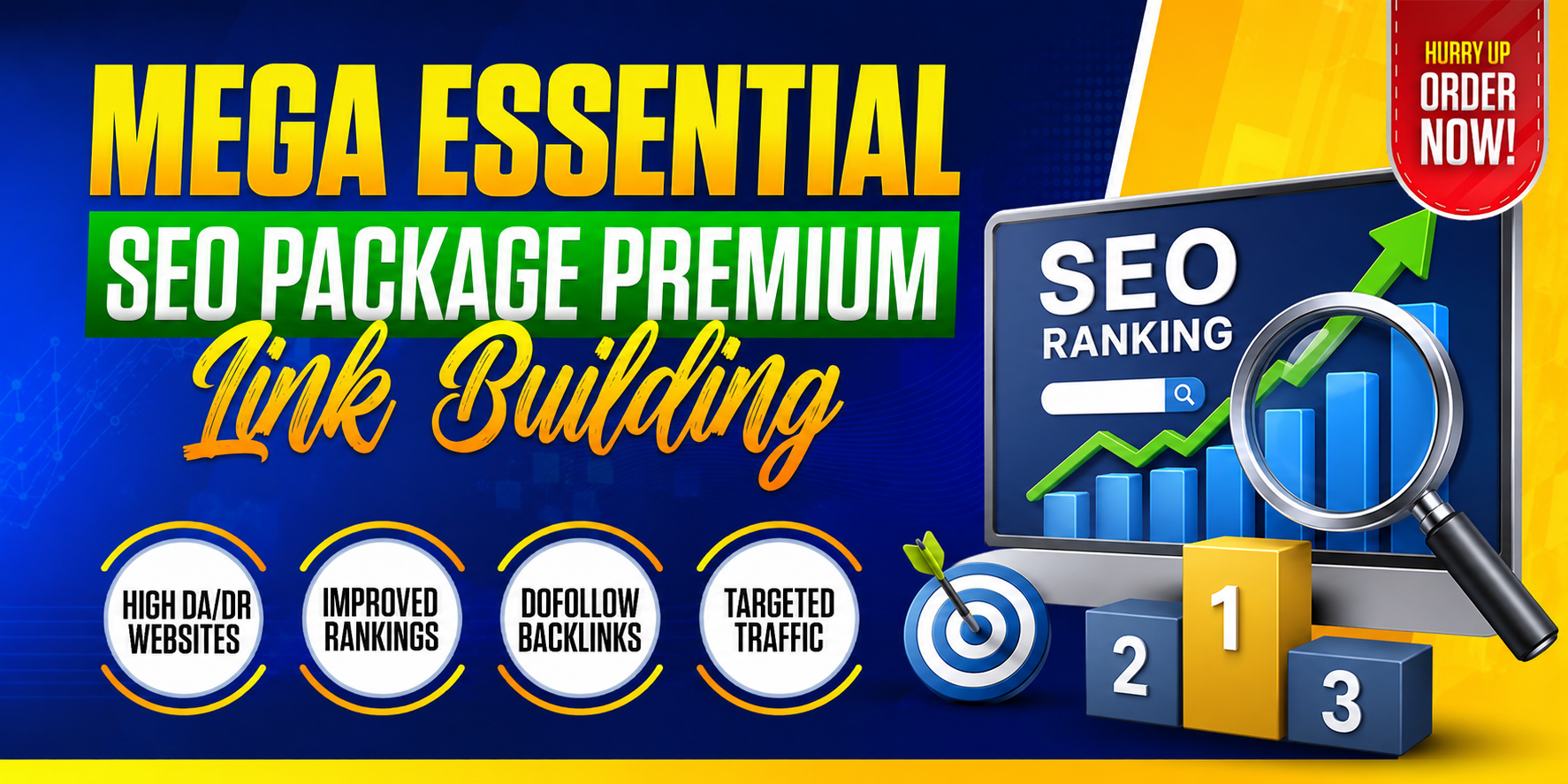 Mega Essential SEO Package Premium Link Building