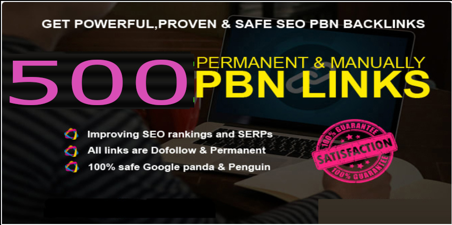 GET 500+ PREMIUM BAcklink with high DA/PA/CF/TF in yo...