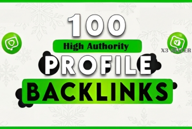 100+ high DA profile backlinks for SEO ranking boost