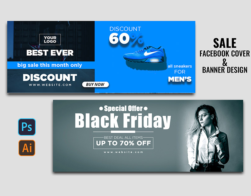 Amazing 2 unique Social Media Banner design