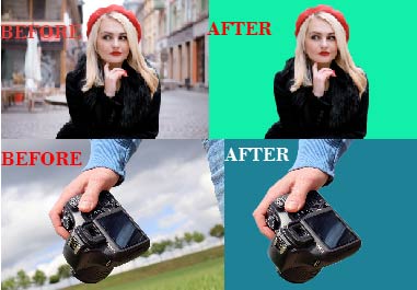 I will do background removal and transph 