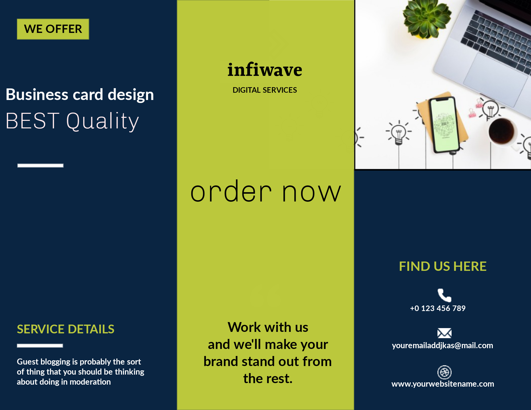 I will design business cards,letterheds and stationery brochure
