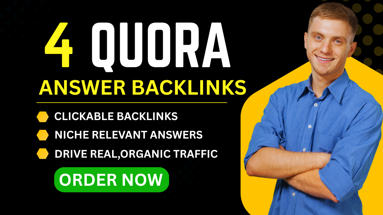 GET 4 High Quality Quora Answer To Promote Your Business