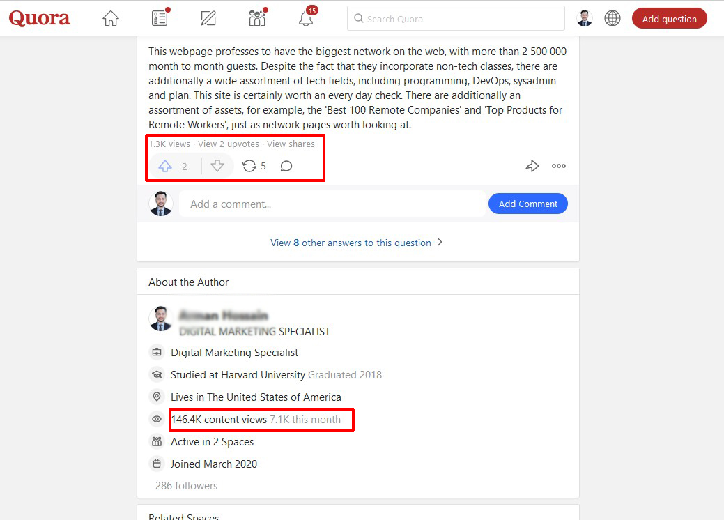 GET 12 Best Quora Answer With SEO Clickable Backlinks