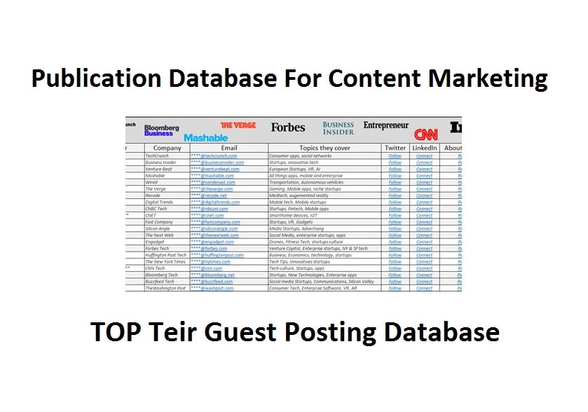 I will provide publication and top tier guest post da...