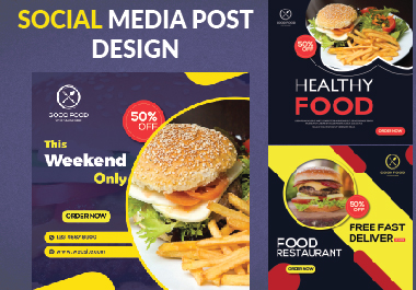 I will design food promo post for social media Facebo...