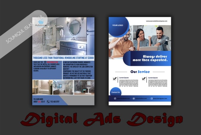 I will design your digital advert, business flyer or magazine ad.