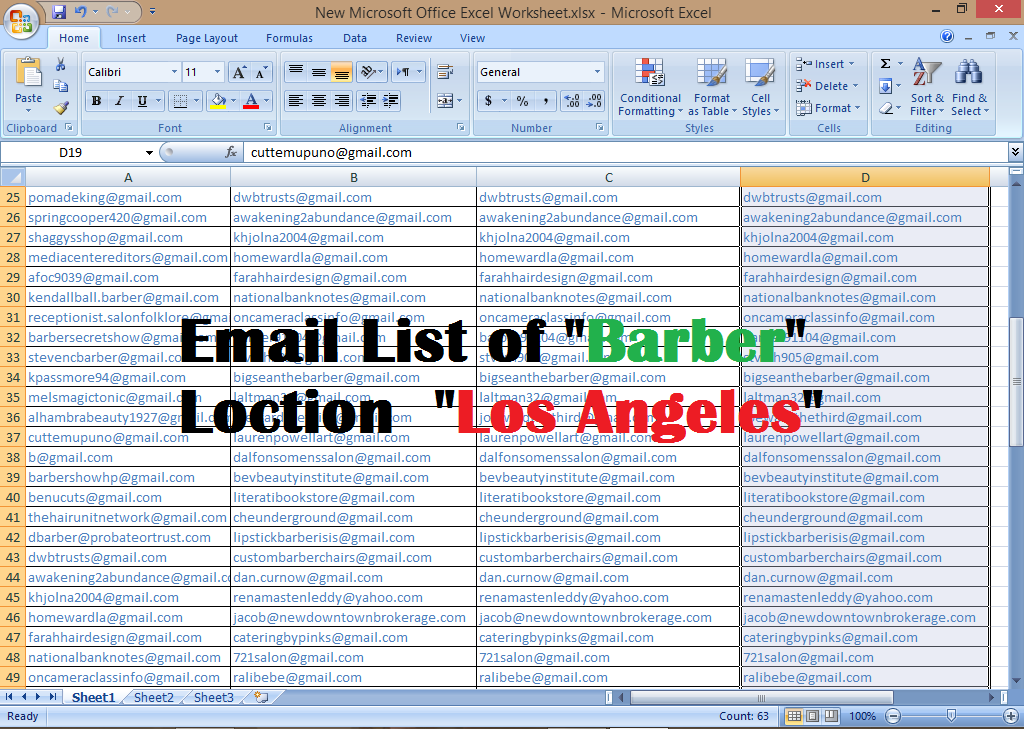 I will provide targeted email list from targeted plac...