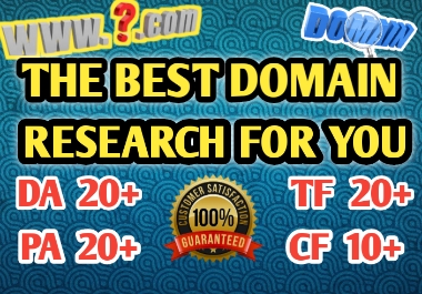 I will research 2 top expired valuable domain with hi...