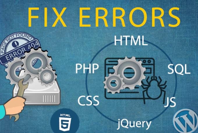 Fix wordpress issues, php, html, css, js, mysql errors