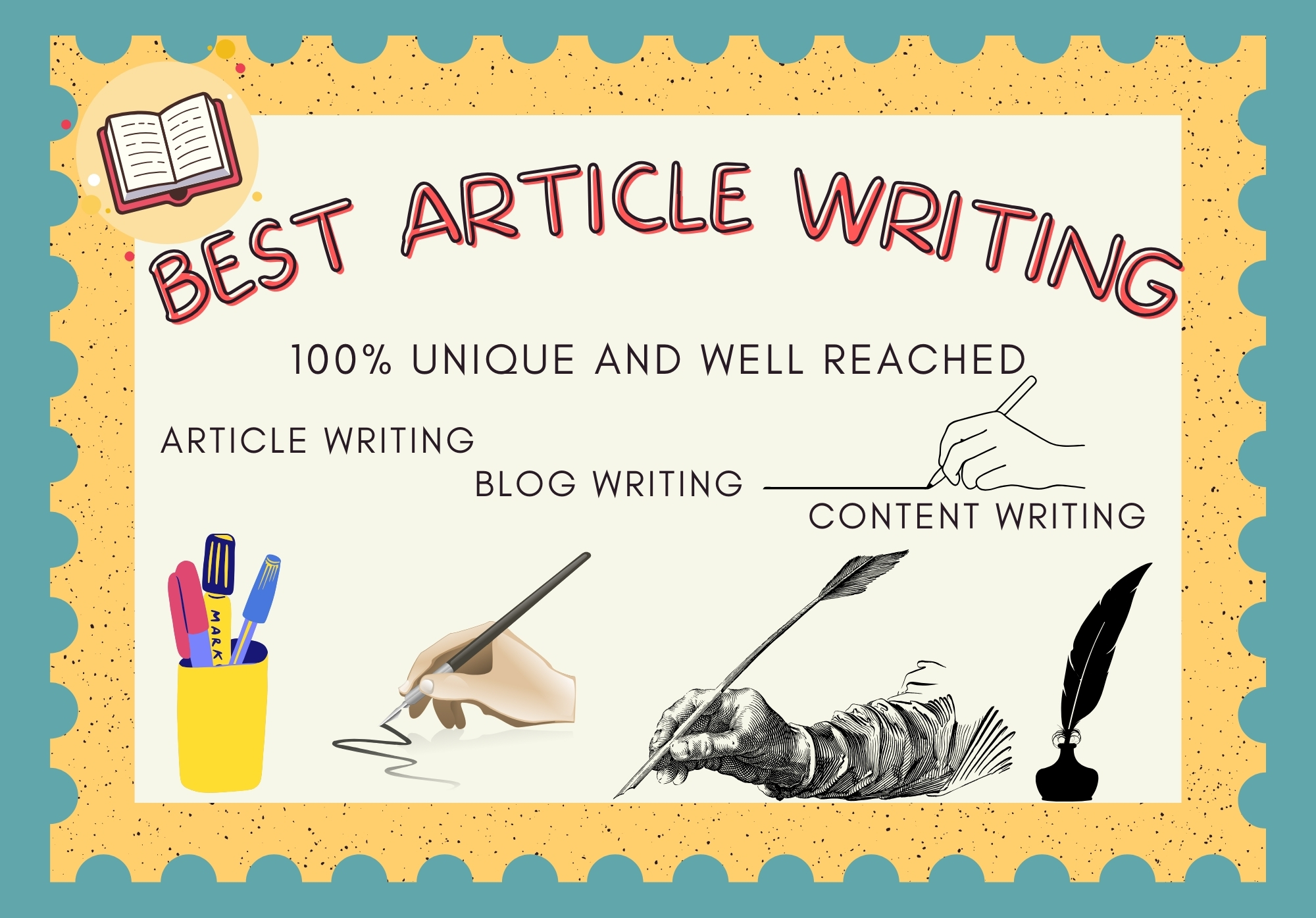 I will write an excellent 1000 - 1500 words article on any topic