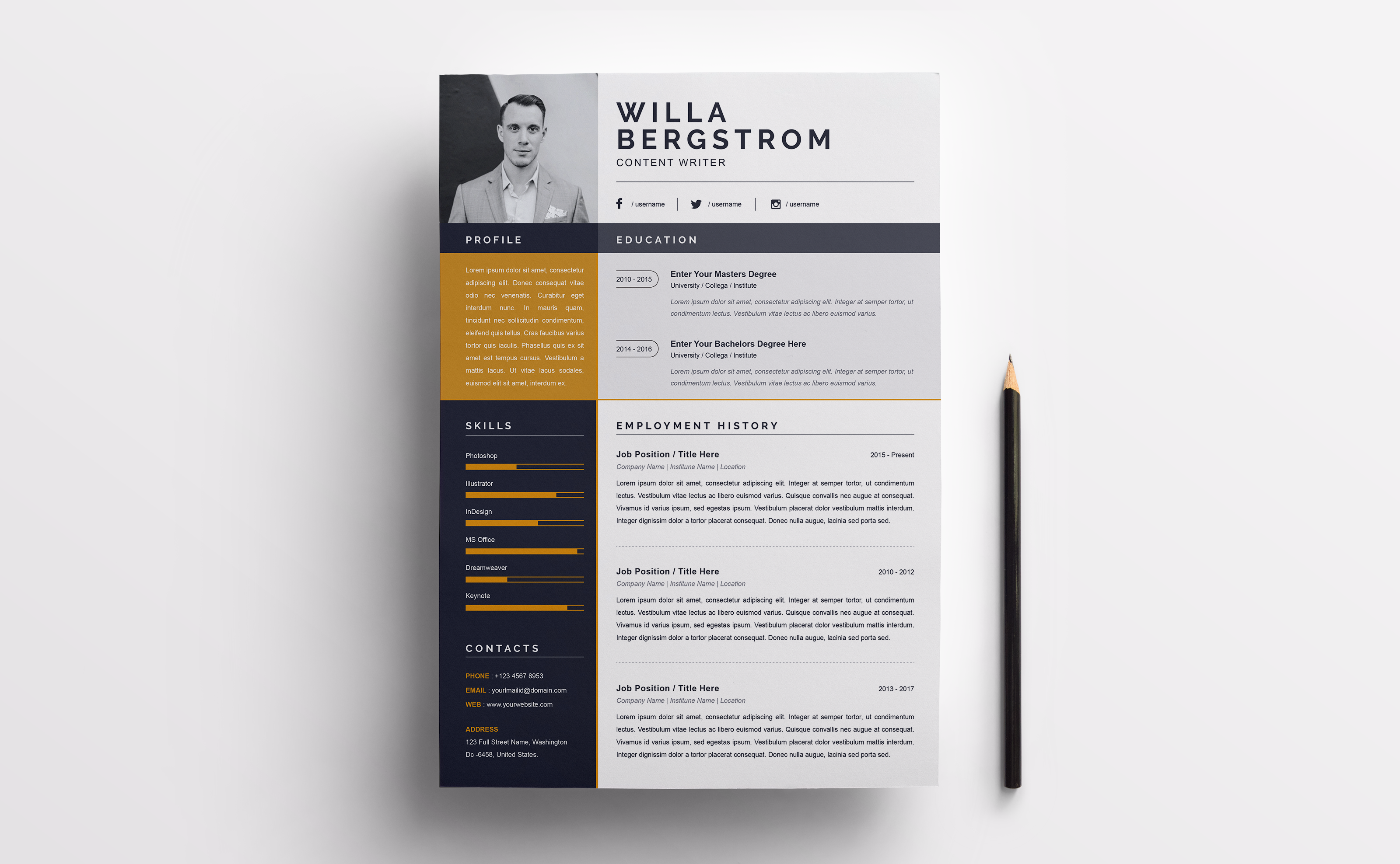 I will perform a professional resume and CV design or edit