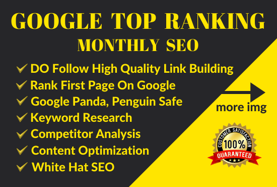 SEO link building and google top ranking with safe me...