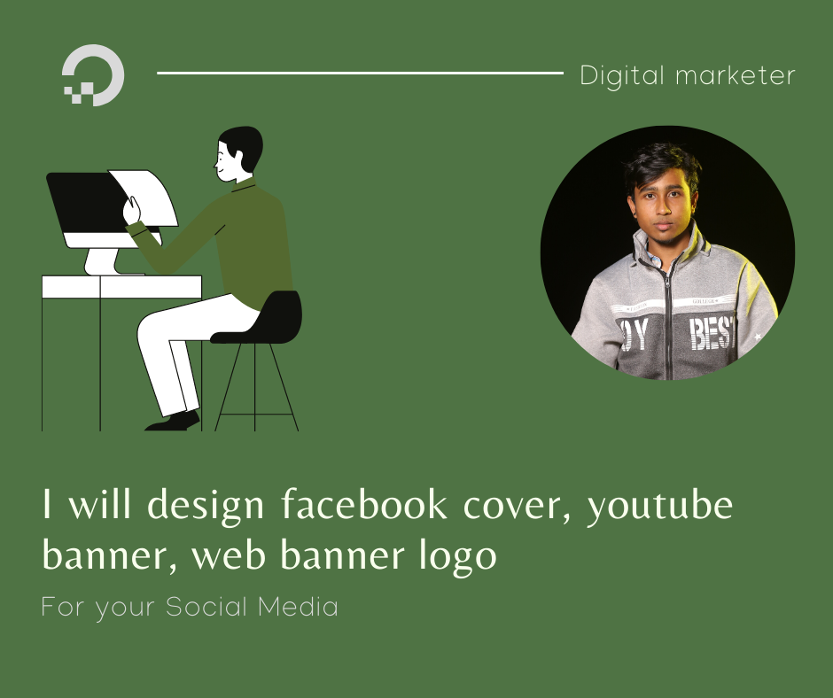 I will design facebook cover, youtube banner, web b...
